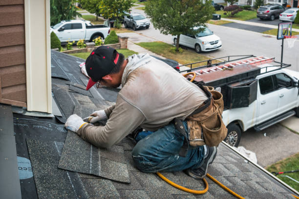 Professional Roof Leak Repair technician working in Montague, MI